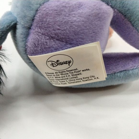 Disney's Winnie the Pooh Christmas Xmas Eeyore Stuffed Plush Animal Toy Doll 6" - Picture 8 of 10